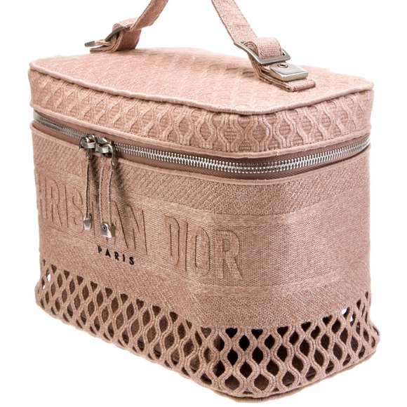 Christian Dior Mesh Vanity Case in light brown - Picture 3 of 6